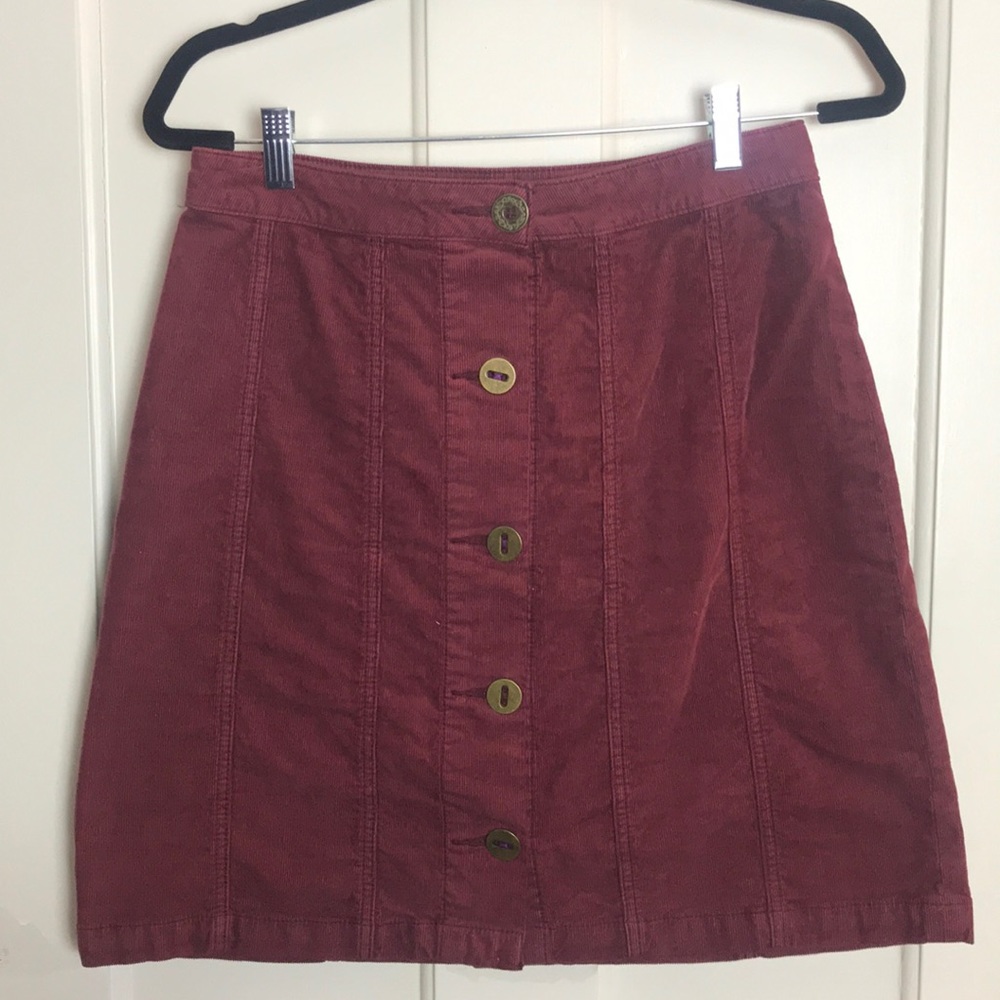 Corduroy Mini Skirt